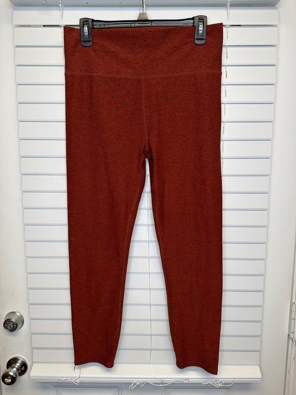 Vuori Clean Elevation Leggings Rust Terracotta Heather Ultra High Rise Large